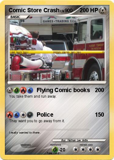 Pokemon Comic Store Crash