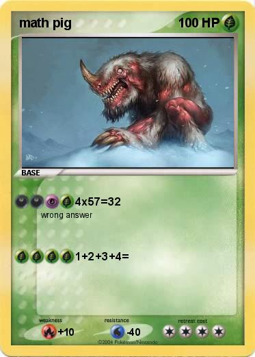 Pokemon math pig