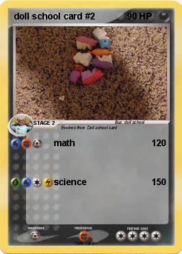 Pokemon doll school card #2