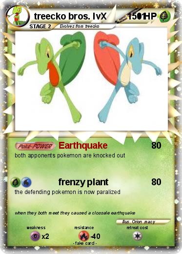 Pokemon treecko bros. lvX            11