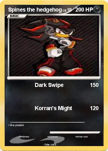 Pokemon Spines the hedgehog