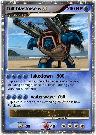 Pokemon tuff blastoise