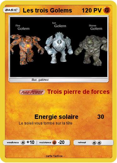 Pokemon Les trois Golems