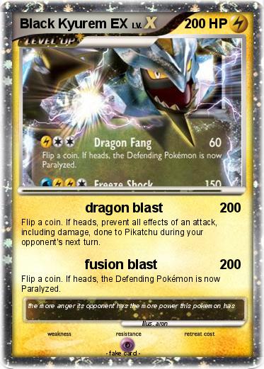 Pokemon Black Kyurem EX