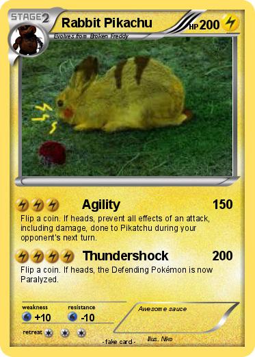 Pokemon Rabbit Pikachu