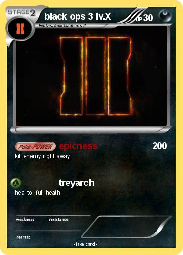 Pokemon black ops 3 lv.X