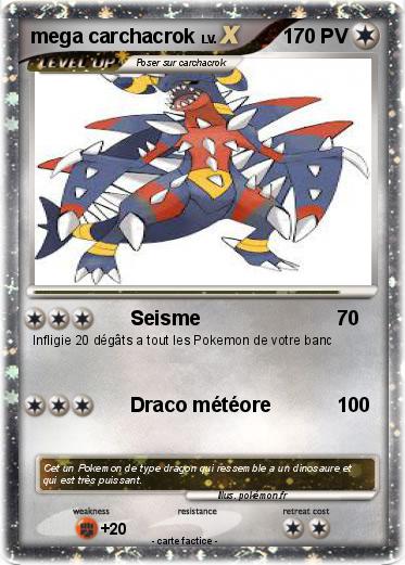 Pokemon mega carchacrok