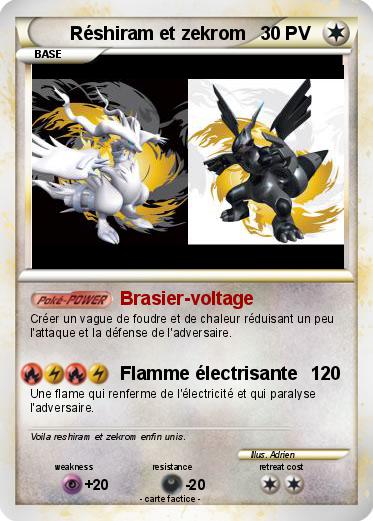 Pokemon Réshiram et zekrom