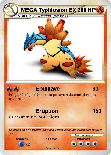 Pokemon MEGA Typhlosion EX