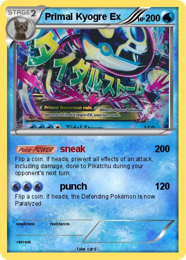 Pokemon Primal Kyogre Ex