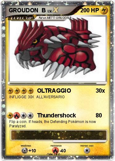 Pokemon GROUDON  B