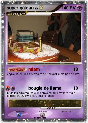 Pokemon super gâteau