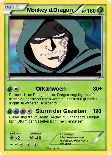 Pokemon Monkey d.Dragon