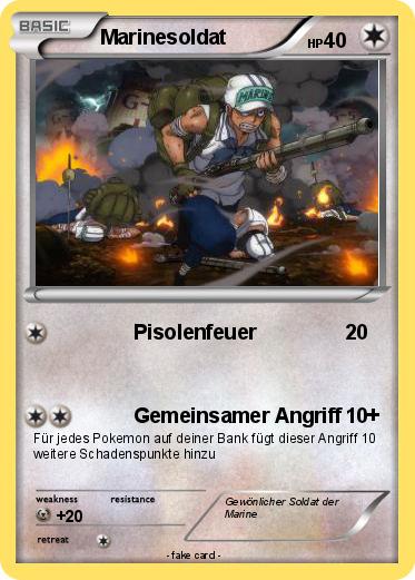 Pokemon Marinesoldat
