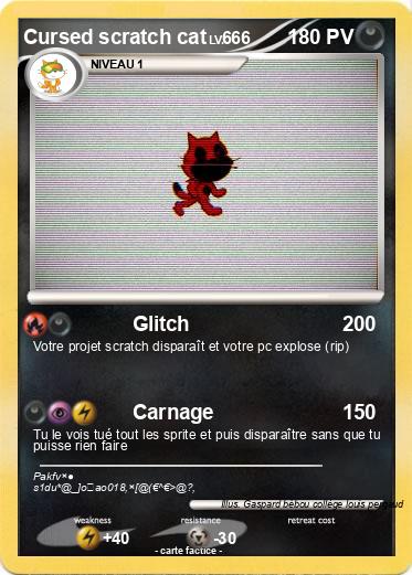 Pokemon Cursed scratch cat