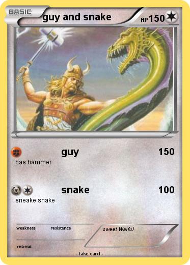 Pokemon guy and snake