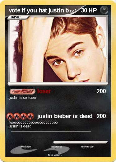 Pokemon vote if you hat justin b