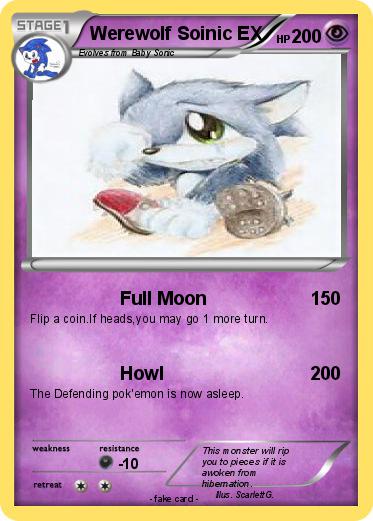 Pokemon Werewolf Soinic EX