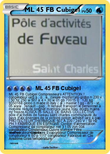 Pokemon ML 45 FB Cubigel