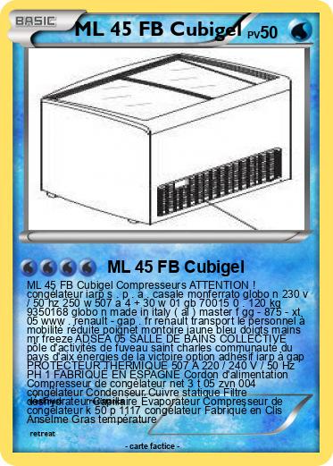 Pokemon ML 45 FB Cubigel