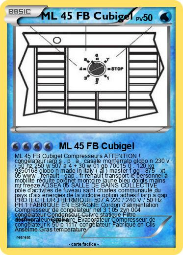 Pokemon ML 45 FB Cubigel