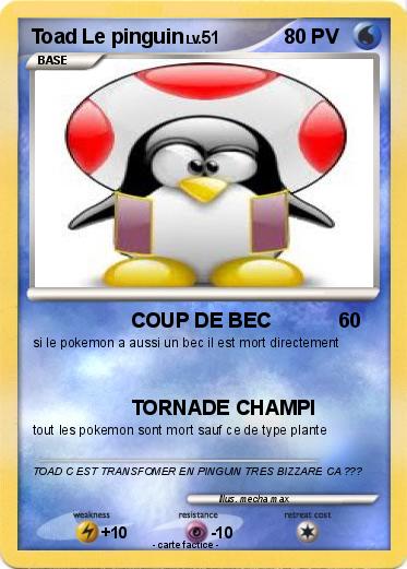 Pokemon Toad Le pinguin