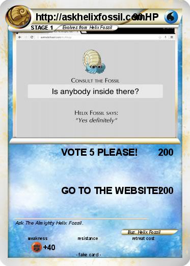 Pokemon http://askhelixfossil.com/