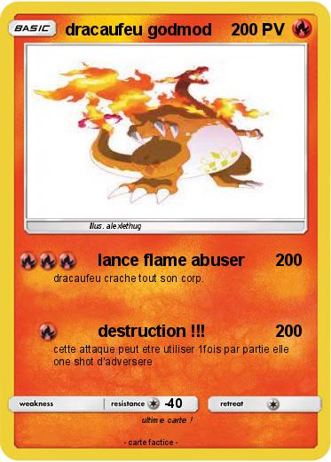 Pokemon dracaufeu godmod