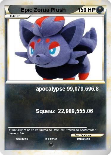 Pokemon Epic Zorua Plush