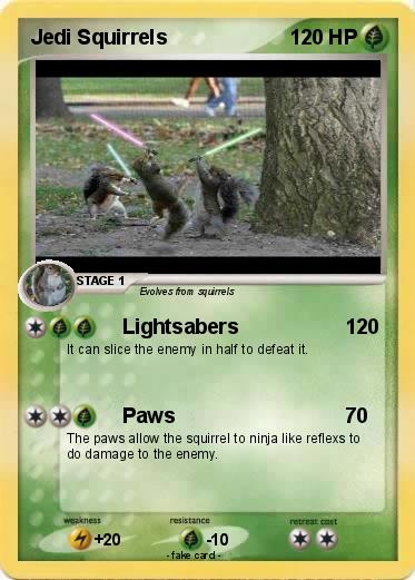 Pokemon Jedi Squirrels