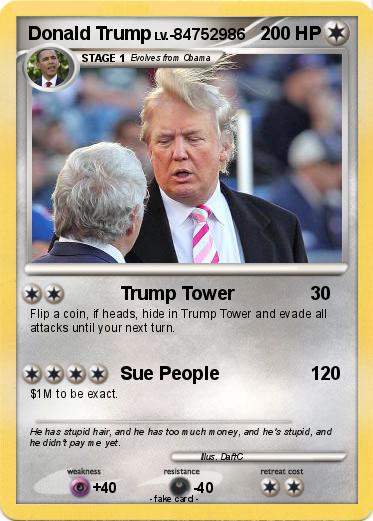 Pokemon Donald Trump