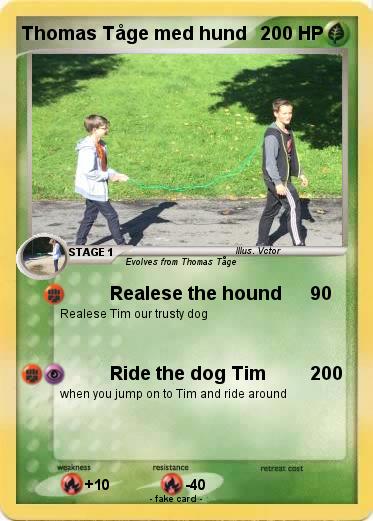 Pokemon Thomas Tåge med hund