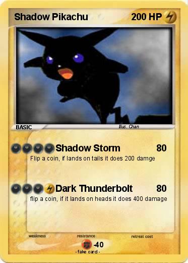 Pokemon Shadow Pikachu