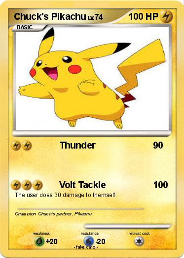 Pokemon Chuck's Pikachu