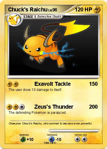 Pokemon Chuck's Raichu