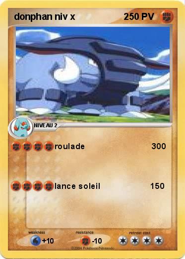 Pokemon donphan niv x                   2