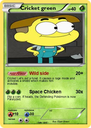 Pokemon Cricket green