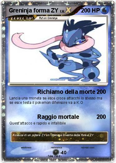 Pokemon Greninja forma ZY