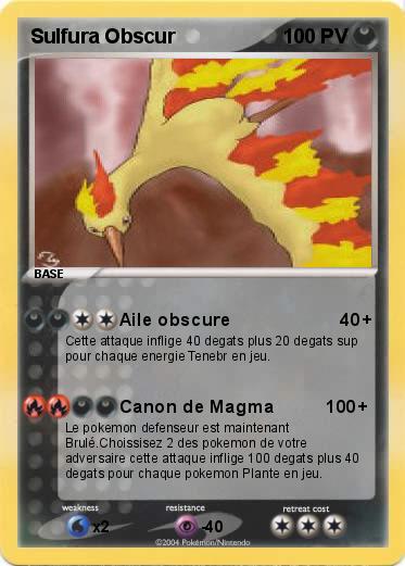 Pokemon Sulfura Obscur