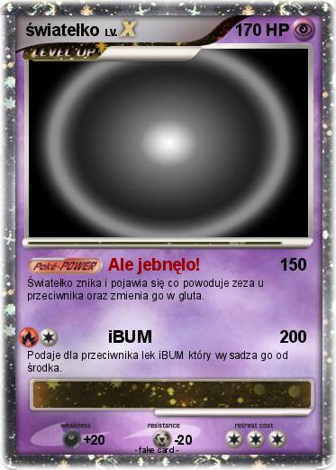 Pokemon światełko