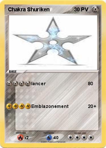 Pokemon Chakra Shuriken