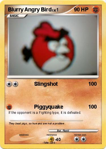 Pokemon Blurry Angry Bird