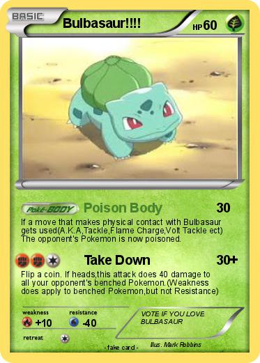 Pokemon Bulbasaur!!!!