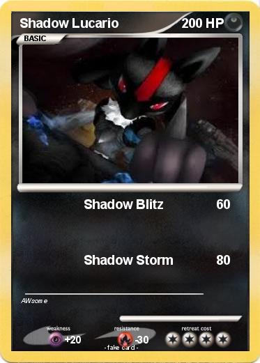 Pokemon Shadow Lucario