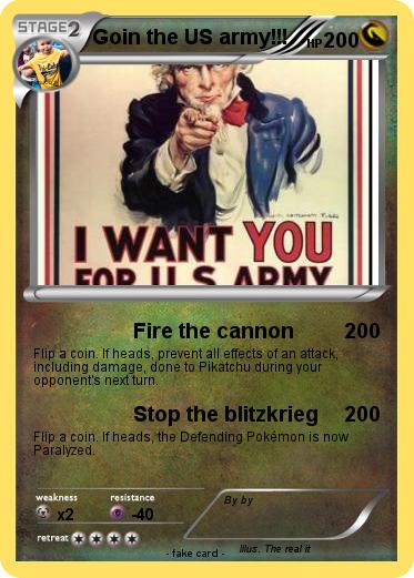 Pokemon Goin the US army!!!