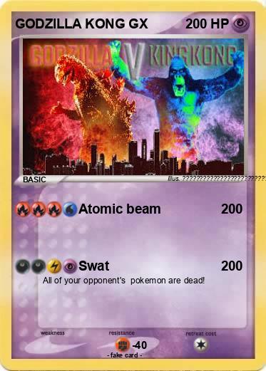 Pokemon GODZILLA KONG GX