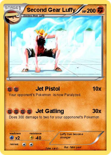 Pokemon Second Gear Luffy