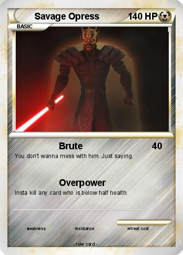 Pokemon Savage Opress