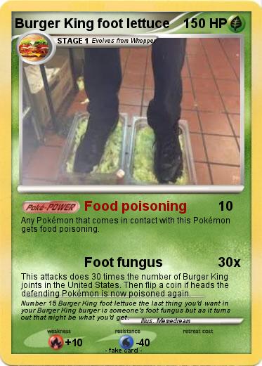 Pokemon Burger King foot lettuce