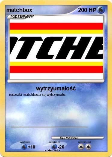 Pokemon matchbox